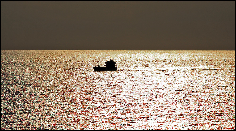 Abendlicht auf hoher See