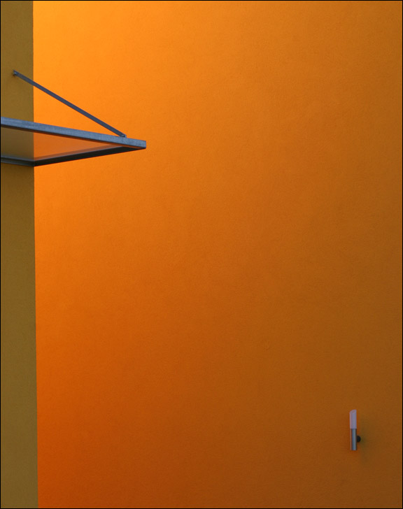 Abendlicht auf Orange