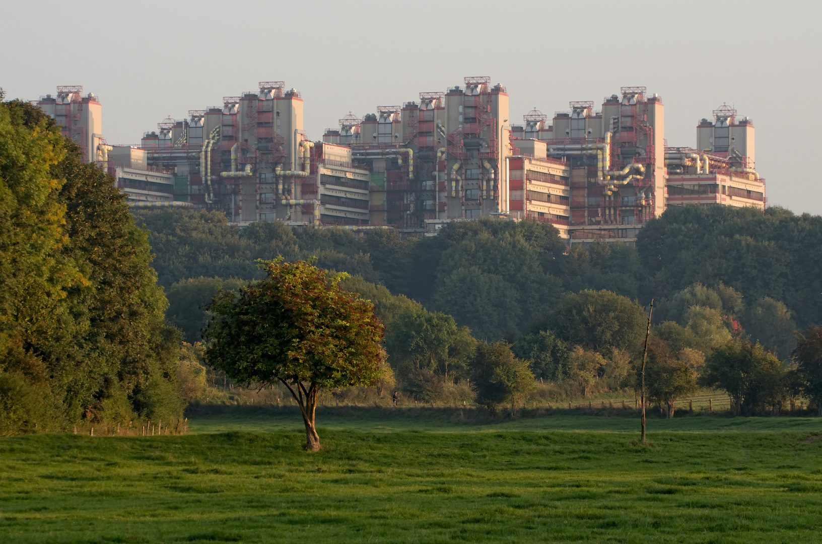 Abendlicht: das Klinikum