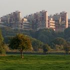 Abendlicht: das Klinikum