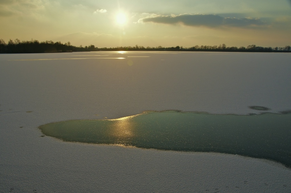 Abendlicht Eissee