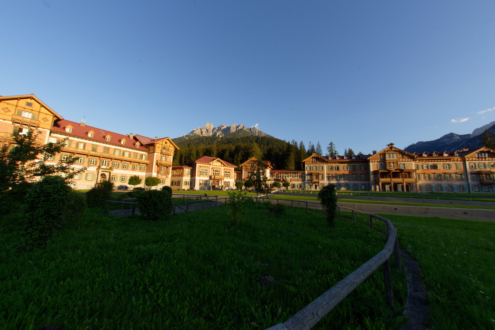 Abendlicht - Grand Hotel Toblach