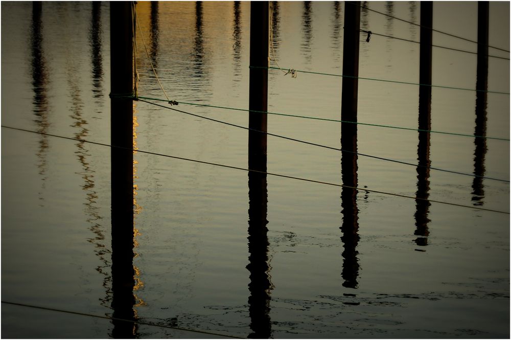 Abendlicht im Bootshafen