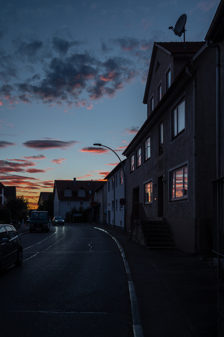 Abendlicht im Fenster