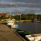 Abendlicht im Hafen Frombork