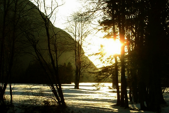 Abendlicht im Leutaschtal