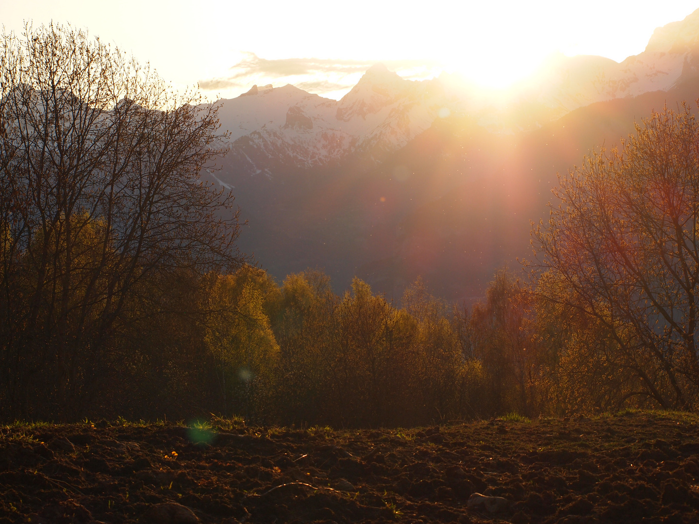 Abendlicht im Wallis