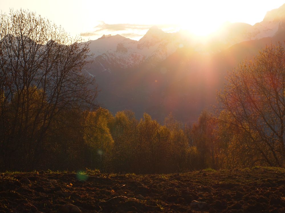 Abendlicht im Wallis