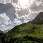 Abendlicht in die Alpen