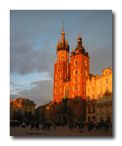 Abendlicht in Krakau