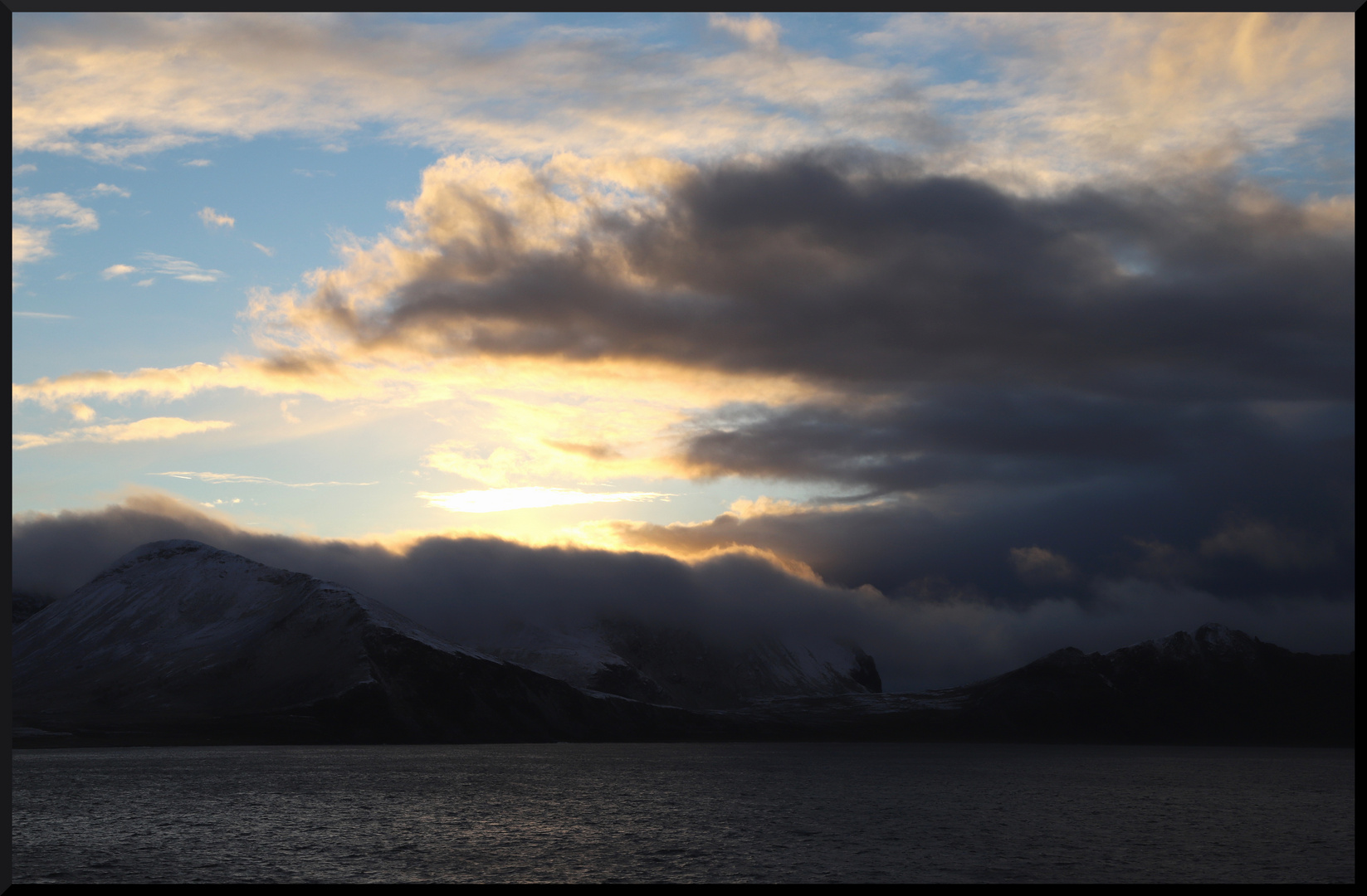 Abendlicht - Oksfjord nach Skjervoj (Norwegen)