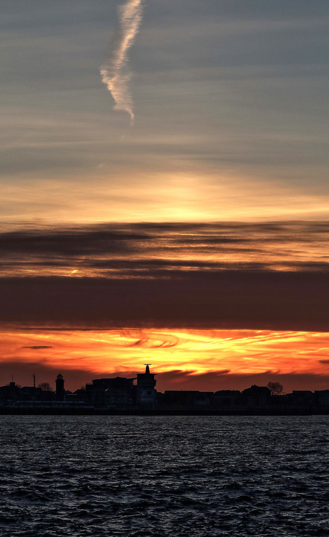 Abendlicht über Cuxhaven