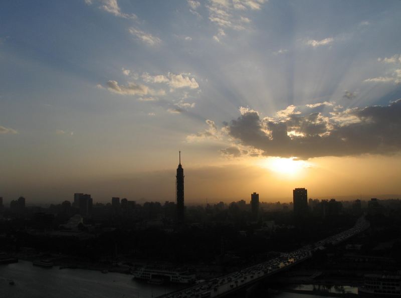 Abendlicht über Kairo