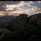 Abendlicht über Meteora