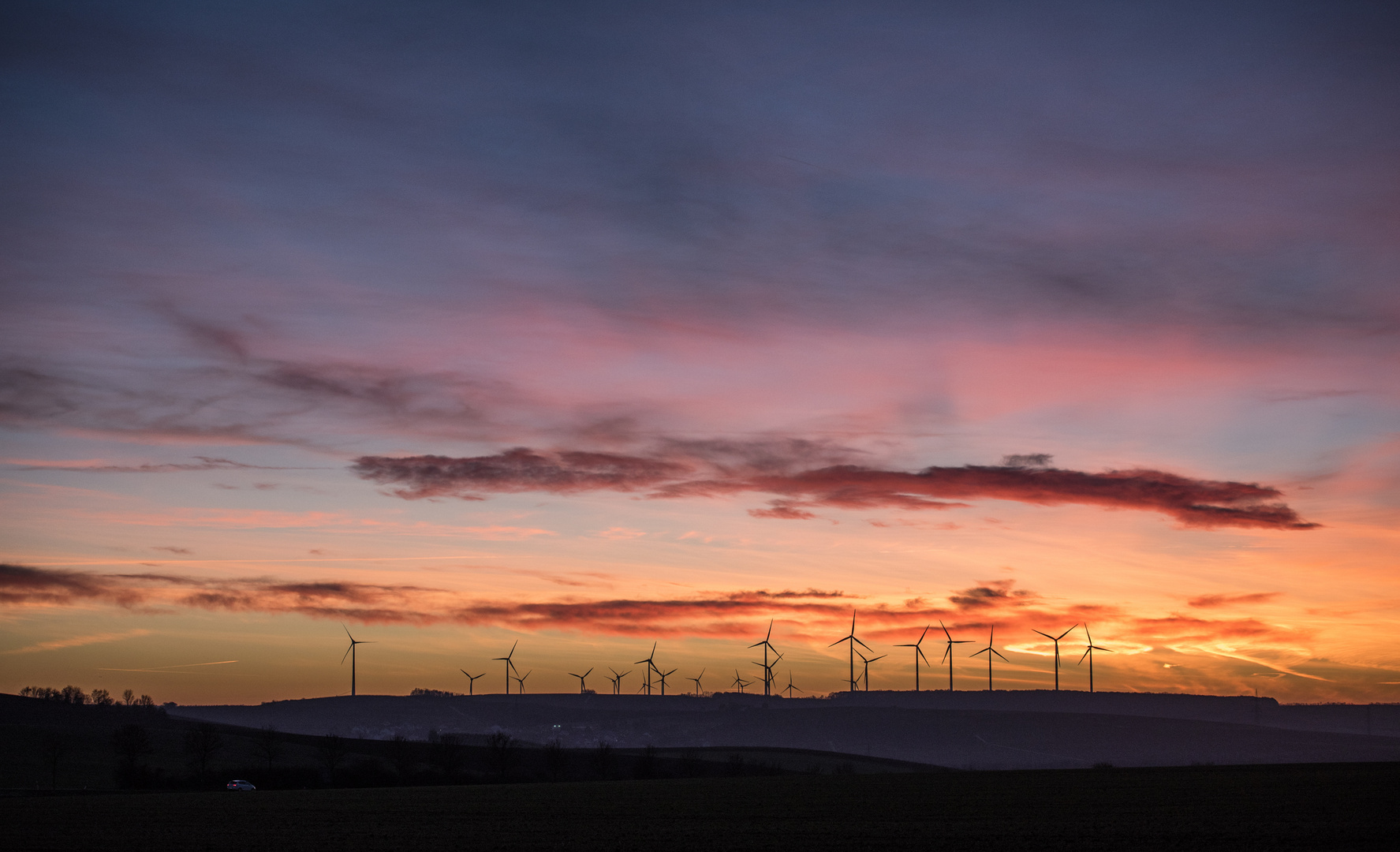 Abendlicht über Rheinhessen