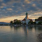 Abendlicht über Wasserburg am Bodensee