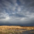 Abendlicht unter Wolken