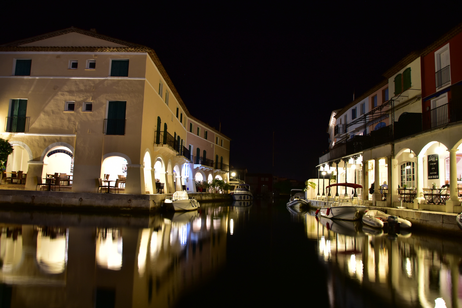 Abendlichter in Port Grimaud