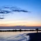 Abendlichtliche Silhouette an der Ostsee