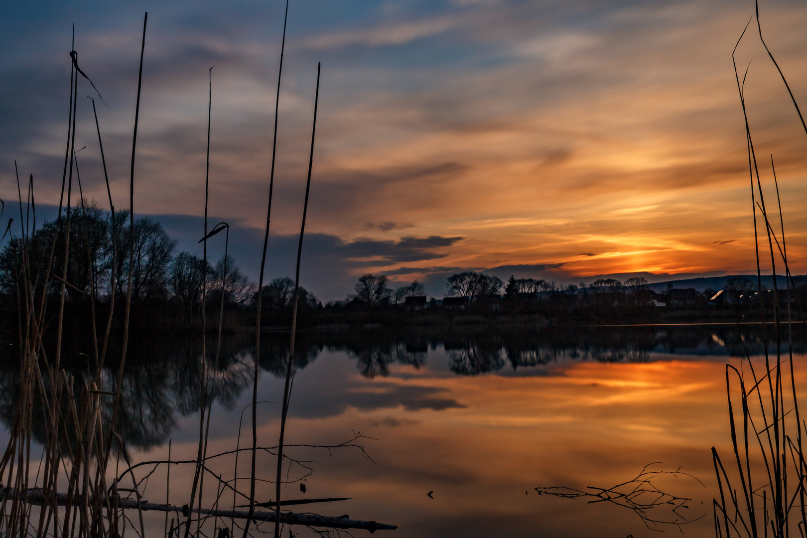 Abendlichtspiegelung 1