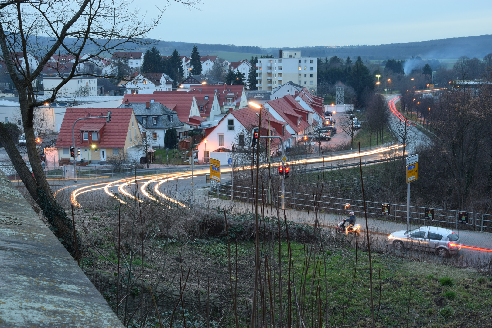 Abendlischer Kreuzung