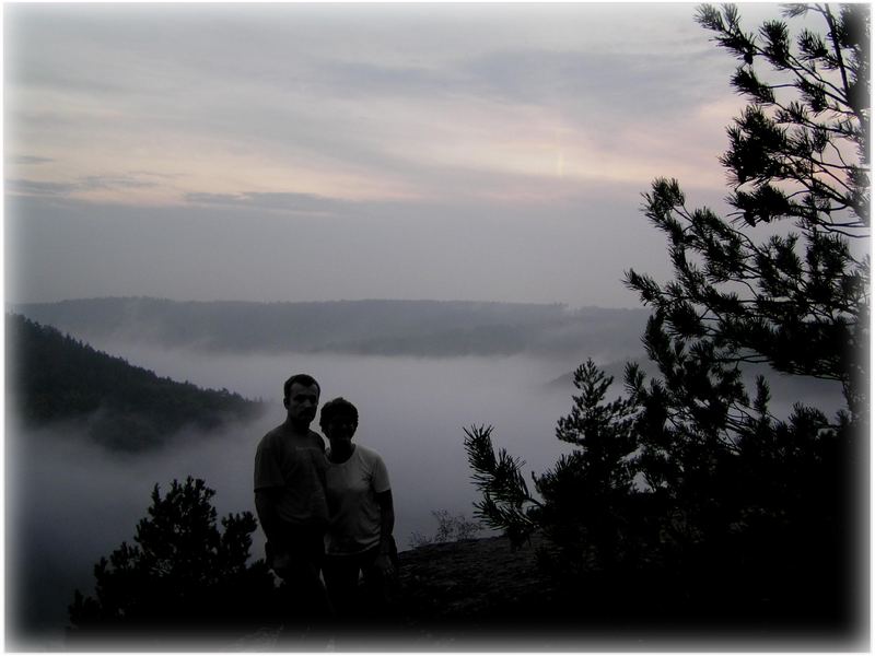 Abendnebel am Pusty Zamek