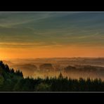 Abendnebel auf der Seiseralm