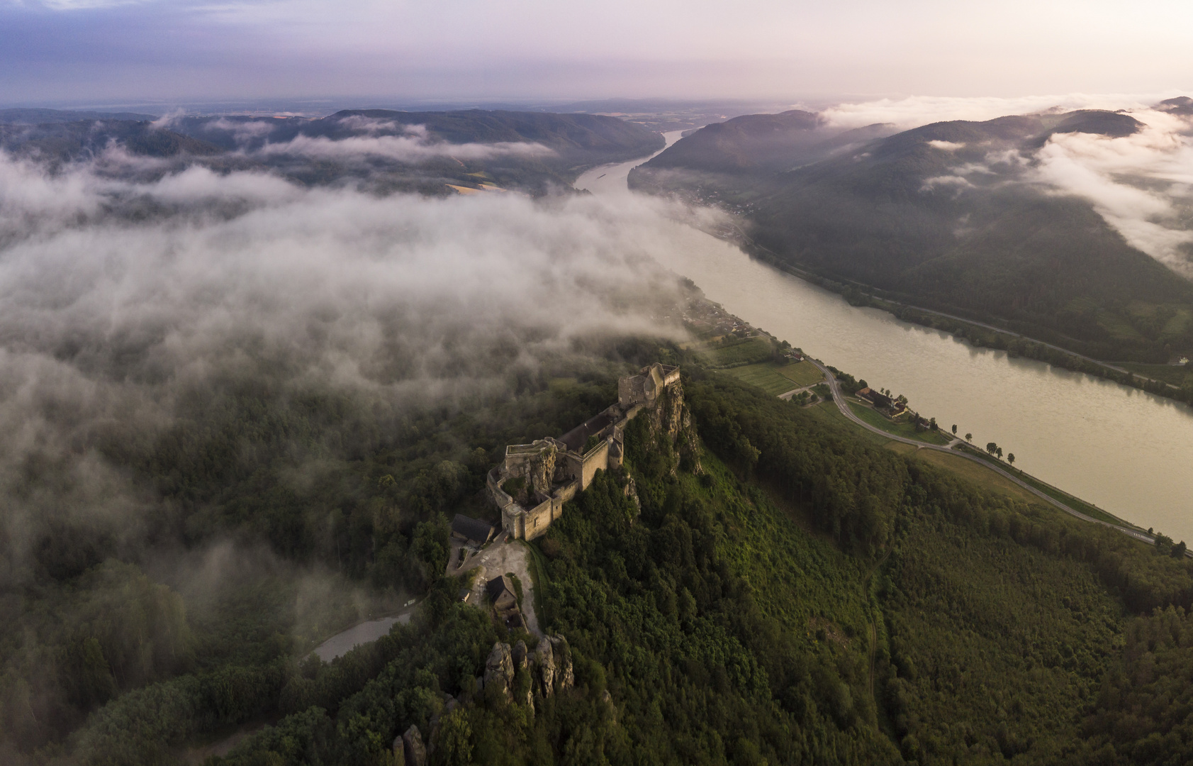 Abendnebel in der Wachau