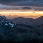 Abendpanorama Graubünden