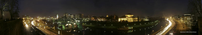 Abendpanorama von Saarbrücken