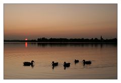 Abendpatrouille auf dem Chiemsee