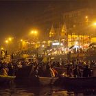 Abendpuja am Ganges in Varanasi