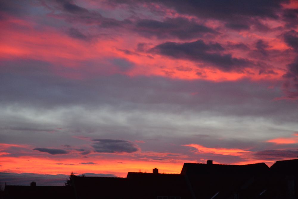 Abendröte... Foto & Bild sonnenuntergänge, himmel & universum, natur Bilder auf