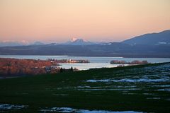 Abendröte am bayerischen Meer