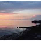 Abendröte am Strand