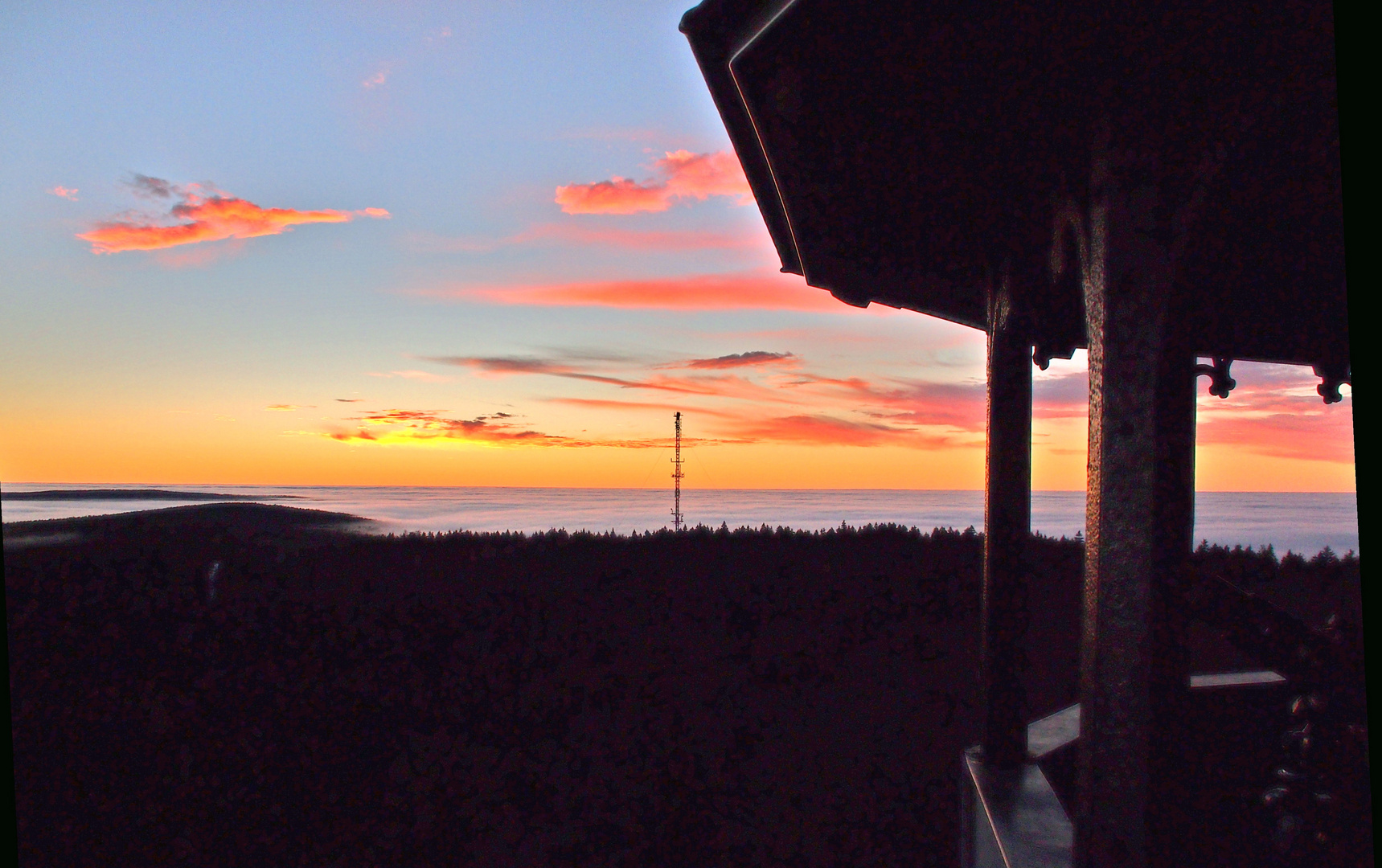 Abendröte am Waldstein