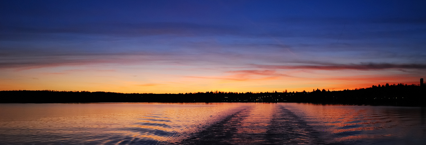 Abendröte - Fähre: Konstanz -> Meersburg