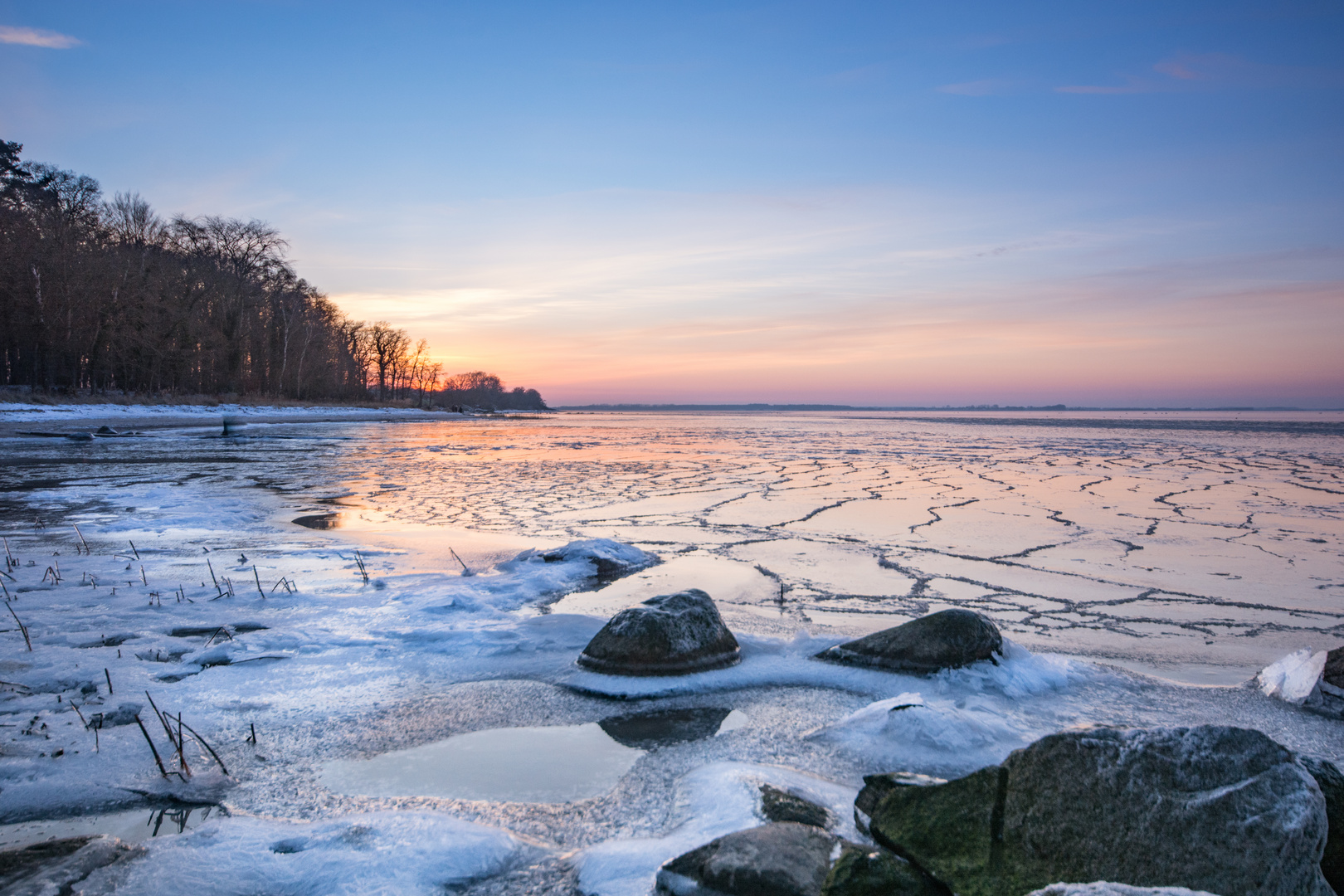 Abendröte im Februar 