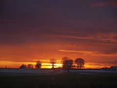 Abendröte im Spätherbst