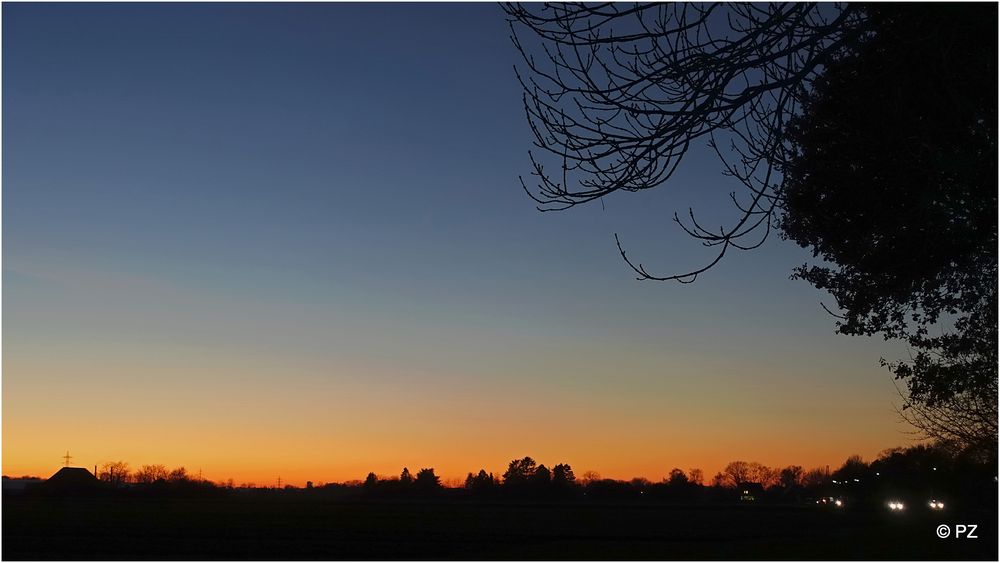 Abendröte in der Adventzeit Foto & Bild natur, landschaft, adventzeit Bilder auf