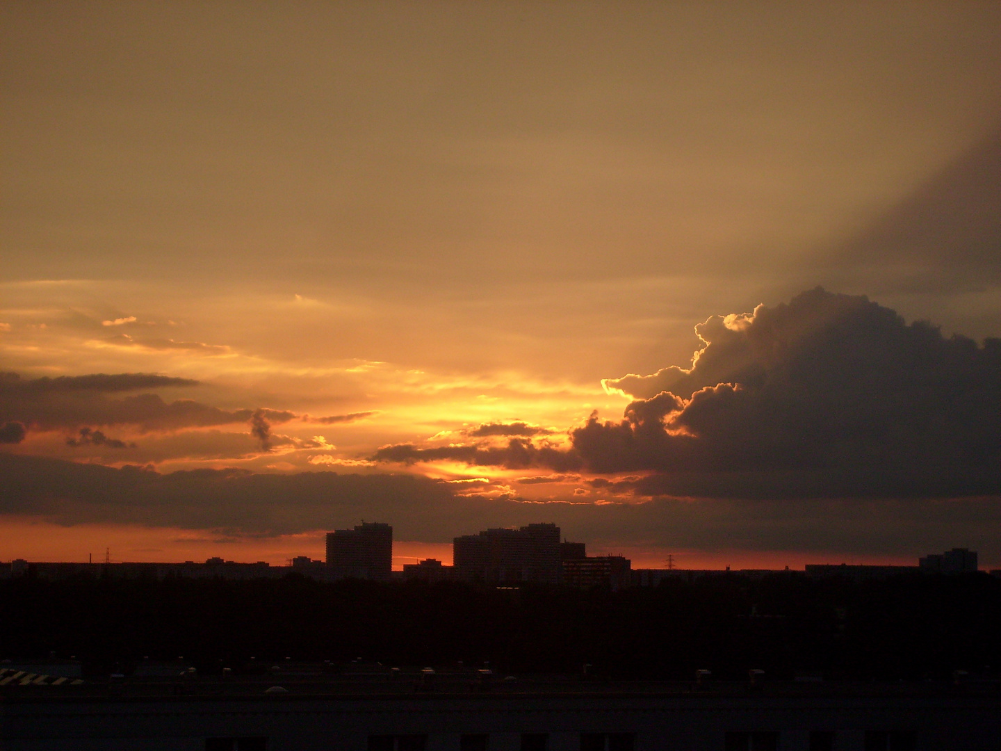 Abendröte in Marzahn