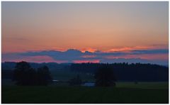 Abendröte nach Gewitter