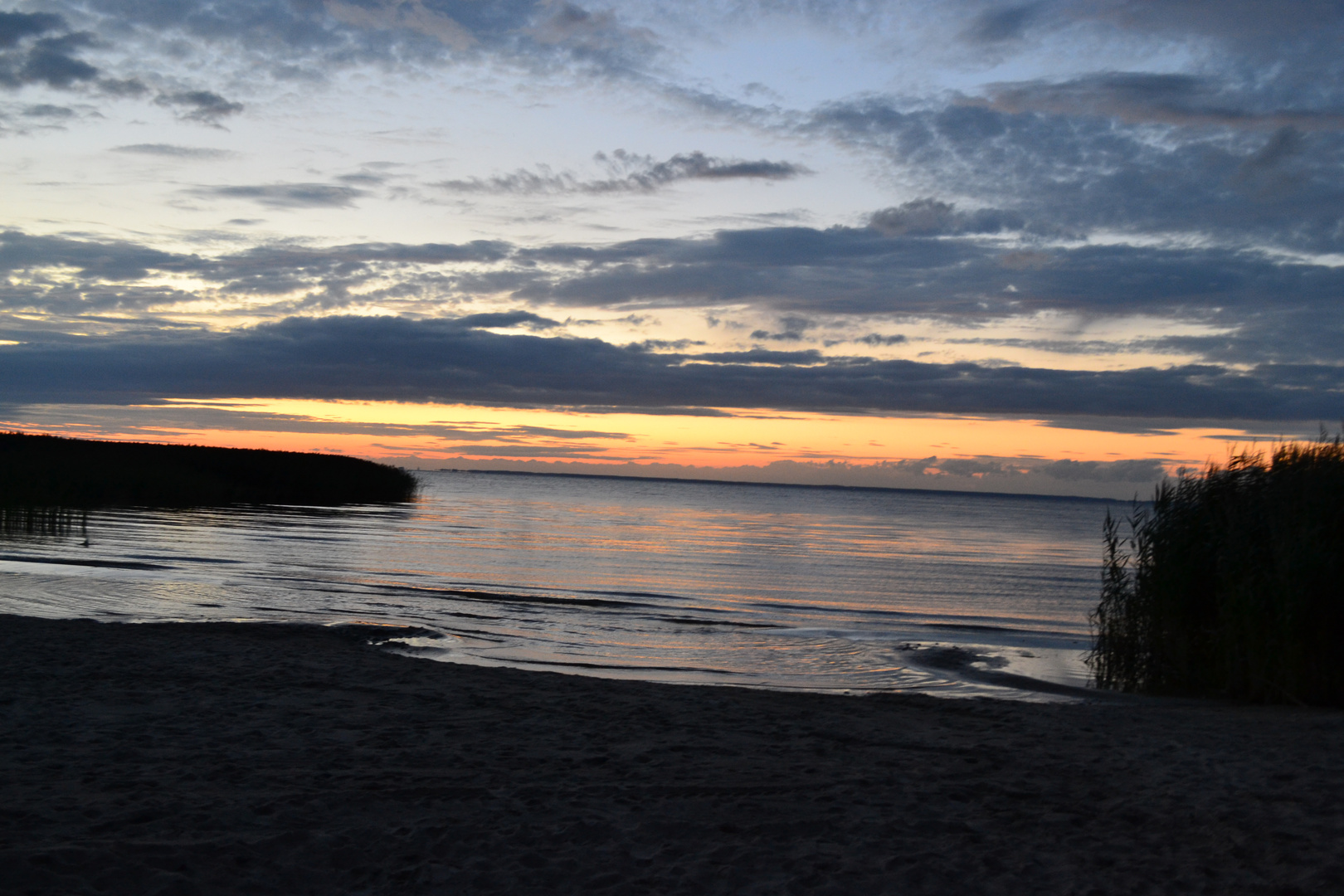 Abendröte über der Ostsee