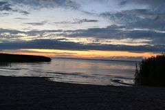 Abendröte über der Ostsee