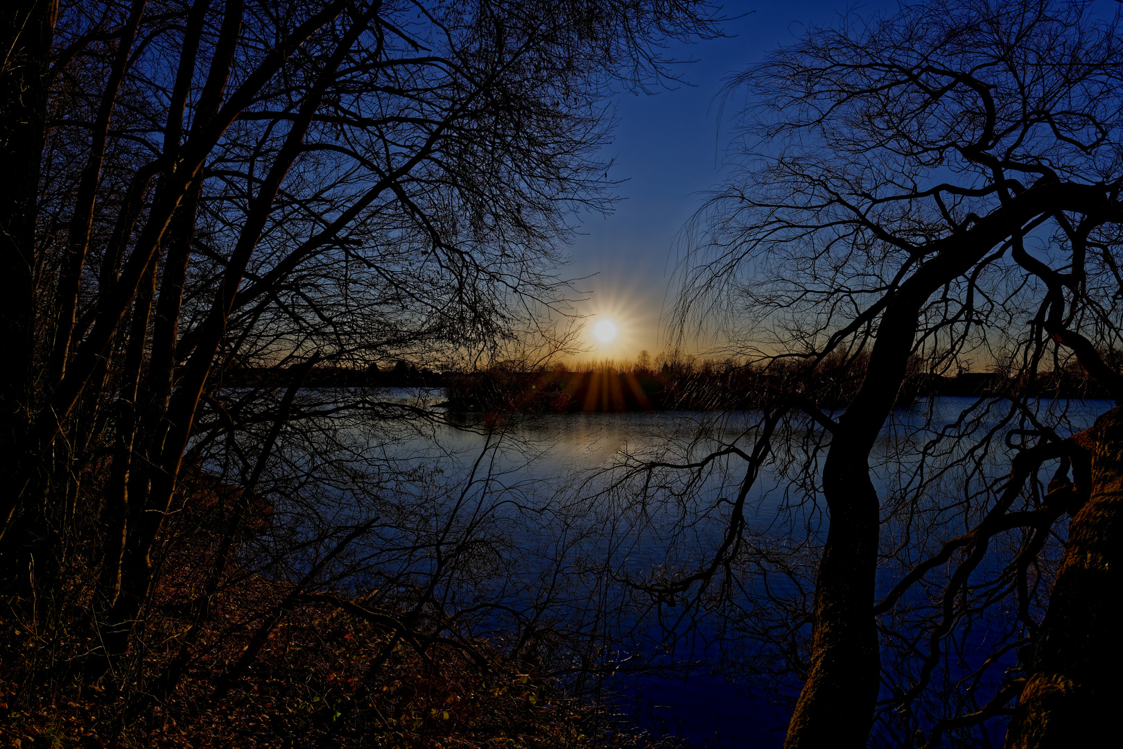 Abendromantik am Feldmarksee in Sassenberg