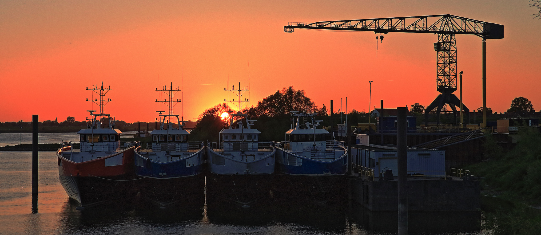 Abendromantik der Schwesterschiffe