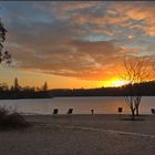 Abendrot am Außenmühlenteich