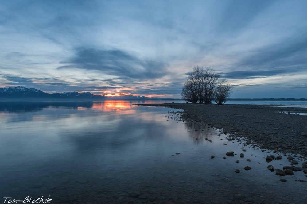 Abendrot am Chiemsee