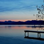 Abendrot am Chiemsee