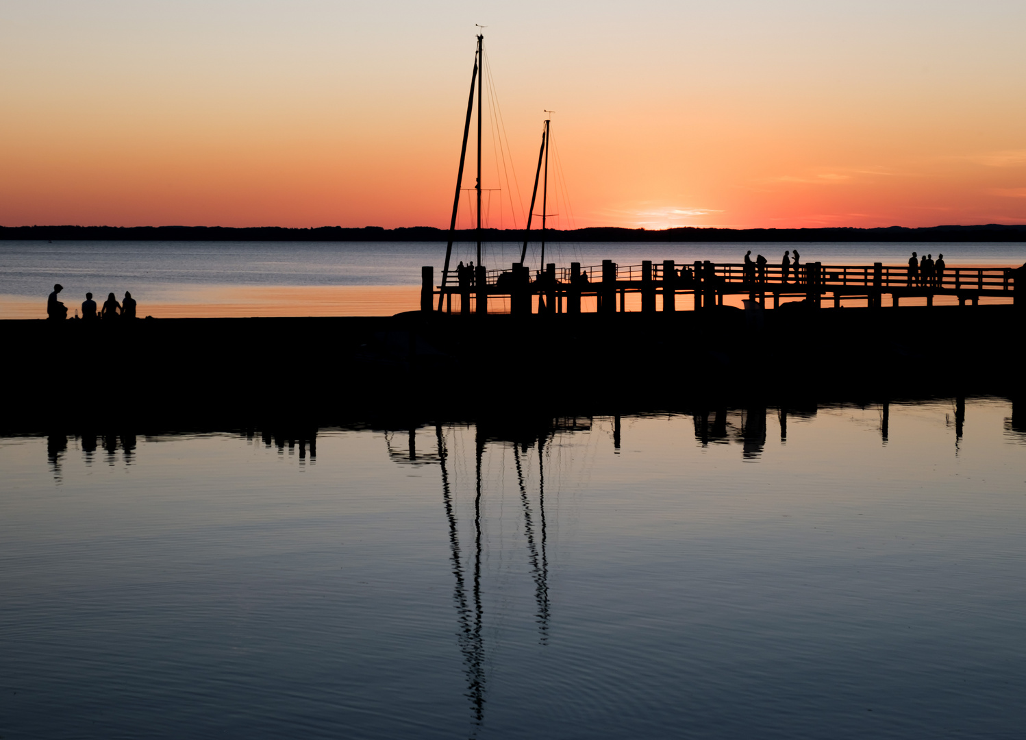 Abendrot am Chiemsee